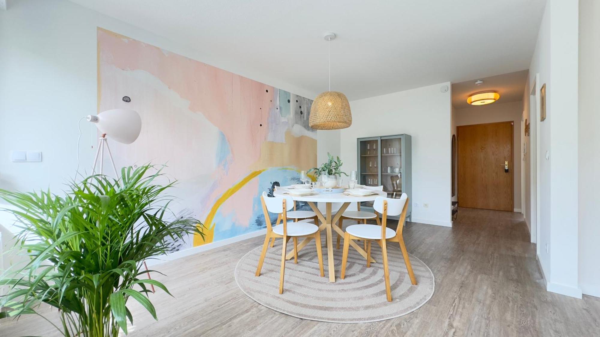 Fewo Am Park - 4P, Boxspringbett, Balkon, Smarttv, Gesundbrunnen, Familienfreundlich Halle  외부 사진