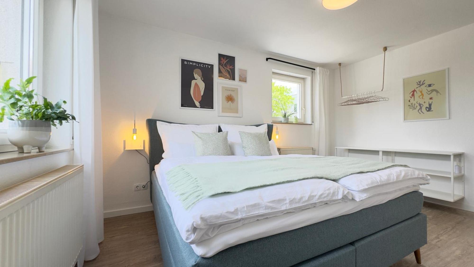 Fewo Am Park - 4P, Boxspringbett, Balkon, Smarttv, Gesundbrunnen, Familienfreundlich Halle  외부 사진